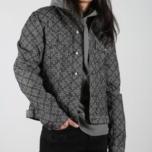 NWT KSUBI Classic Jacket Black Monogram size L Men